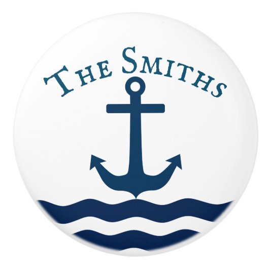 お洒落いかり航海の セラミックノブ (正面)