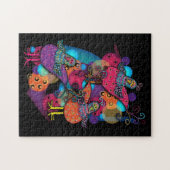 お洒落おっちょこちょいの鳥 ジグソーパズル (横)