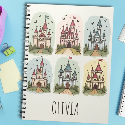 お洒落おとぎ話の城 ノートブック