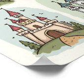 お洒落おとぎ話の城 ポスター (角)