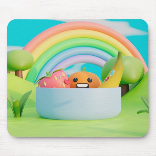 お洒落おとぎ話の横マウスパッド マウスパッド (正面)