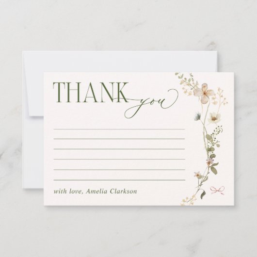 お洒落おとぎ話ガーデン&ボウズ サンキューカード (正面)