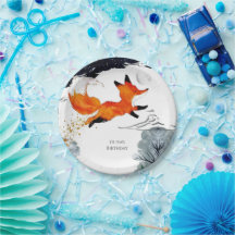 お洒落おもしろいキツネ誕生日