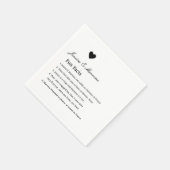 お洒落おもしろいファクトのナ結婚プキンのスクリプト スタンダードカクテルナプキン (角)