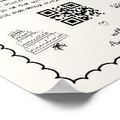 お洒落おもしろいフランスののハネムーン基金の看板 ポスター (角)