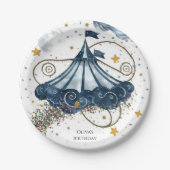 お洒落おもしろい回路誕生日 ペーパープレート (正面)