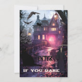 お洒落おもしろい怖いハローウィンパーティ 招待状 (正面)