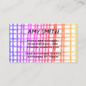 お洒落おもしろい絵を描線カスタム 名刺 (裏面)