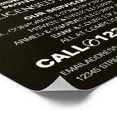 お洒落およびプロフェッショナルセキュリティ担当者の広告 ポスター (角)