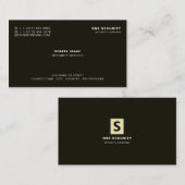 お洒落およびプロフェッショナルセキュリティ担当者 名刺 (正面/裏面)