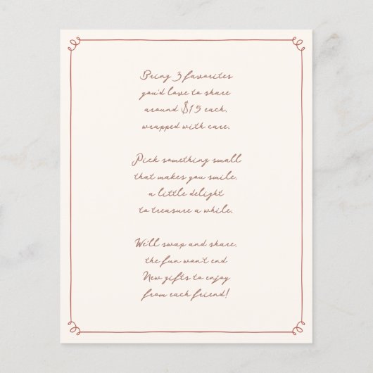 お洒落お気に入りのThings予算パーティー (裏面)