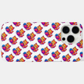 お洒落かわいい猫編み物シーン特大 Case-Mate iPhoneケース (裏面 (横))
