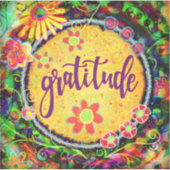 お洒落かわいらしフローラ シール (正面)