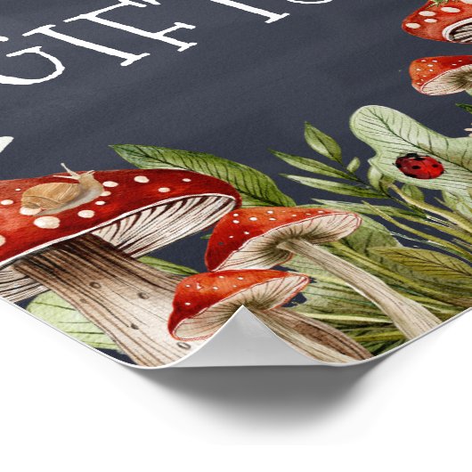 お洒落きのこの本と贈り物 ポスター (角)