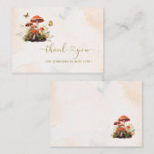 お洒落きのこ水の色感謝していはベビーshowe ノートカード (正面/裏面)