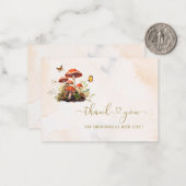 お洒落きのこ水の色感謝していはベビーshowe ノートカード (正面/裏面インサイチュ)