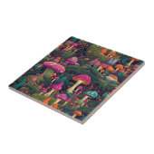 お洒落きのこ瓦 タイル (側面)