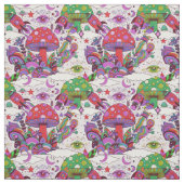 お洒落きのこ・ロケット船 ファブリック (見本)