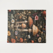 お洒落きのこ・野草植物学 タペストリー (正面(横))