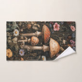 お洒落きのこ・野草植物学 ハンドタオル (ハンドタオル)