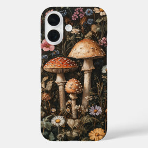 お洒落きのこ・野草植物学 iPhone 16ケース