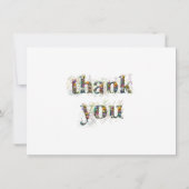 お洒落くず入った魅惑の森 サンキューカード (裏面)