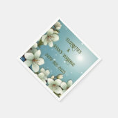 お洒落さくらんぼの花 スタンダードカクテルナプキン (角)