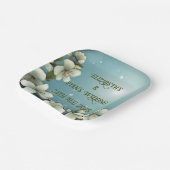 お洒落さくらんぼの花 ペーパープレート (傾斜あり)