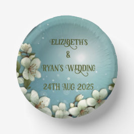 お洒落さくらんぼの花 ペーパーボウル