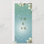 お洒落さくらんぼの花 招待状 (裏面)