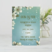 お洒落さくらんぼの花 招待状 (スタンド正面)