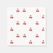 お洒落さくらんぼオントップさくらんぼテーマ スタンダードカクテルナプキン (正面)