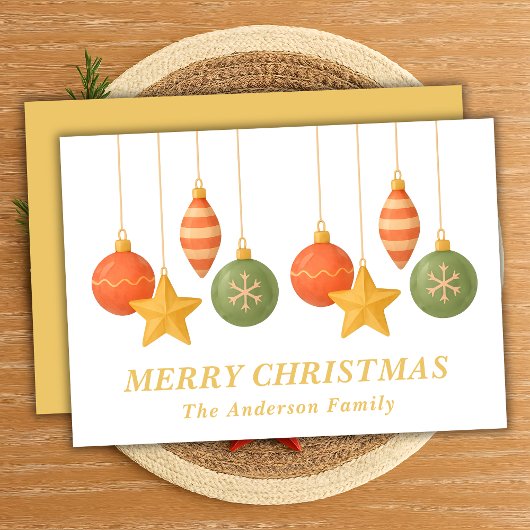 お洒落つるクリスマスオーナメント シーズンカード
