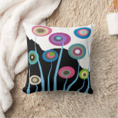 お洒落でアートな花の装飾的な枕2 クッション (ブランケット)