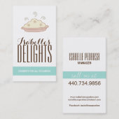 お洒落でカスタマイズ可能なパイ名刺 名刺 (正面/裏面)