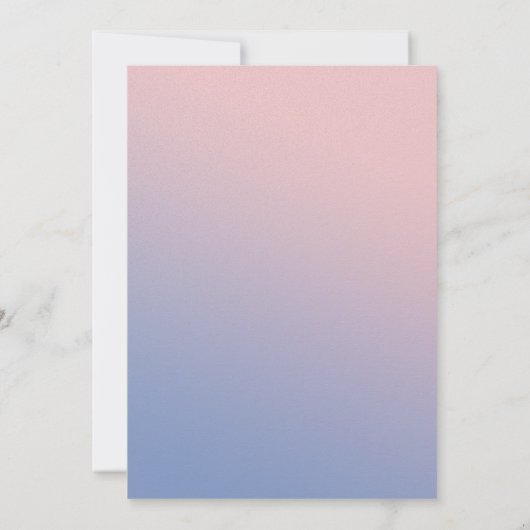 お洒落でグラデーションなおとぎ話の結婚式の保存日付 セーブザデート (裏面)