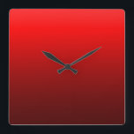 お洒落でモダンな深紅の柱時計 スクエア壁時計<br><div class="desc">印Antumによる元のデザイン。</div>