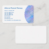 お洒落でモダンな理学療法士 名刺 (正面/裏面)