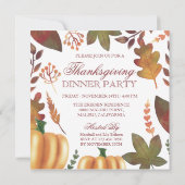 お洒落で幸せな感謝祭日|の招待状 招待状 (裏面)