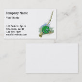 お洒落で旧式な魚釣りの巻き枠の名刺 名刺 (正面/裏面)