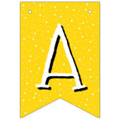 お洒落で黄色いハッピーバースデー バンティングフラッグ (第3の旗)