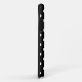 お洒落で黒い水玉模様 Case-Mate iPhoneケース (裏面/右)