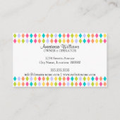 お洒落で、カラフルなベーカリー 名刺 (裏面)