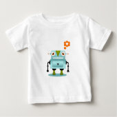 お洒落で、芸術的なロボット愛はワイシャツをからかいます ベビーTシャツ (正面)