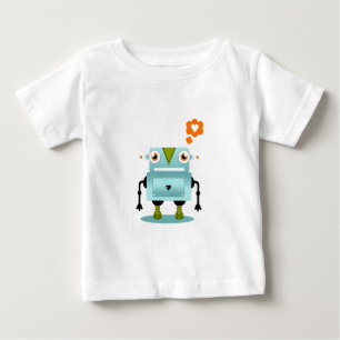 お洒落で、芸術的なロボット愛はワイシャツをからかいます ベビーTシャツ