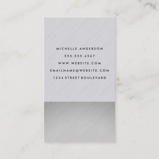 お洒落とモダン 名刺 (裏面)