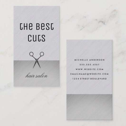 お洒落とモダン 名刺 (正面/裏面)