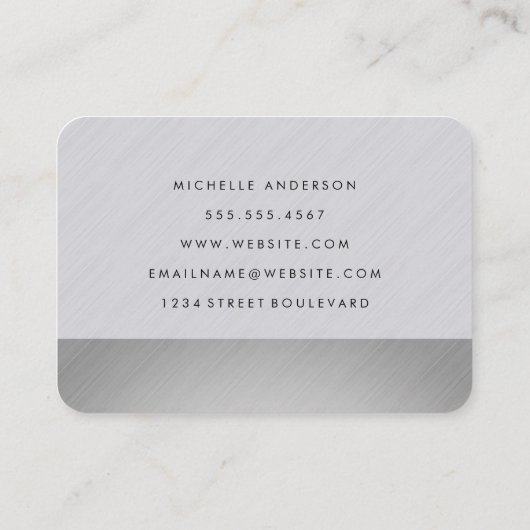 お洒落とモダン 名刺 (裏面)