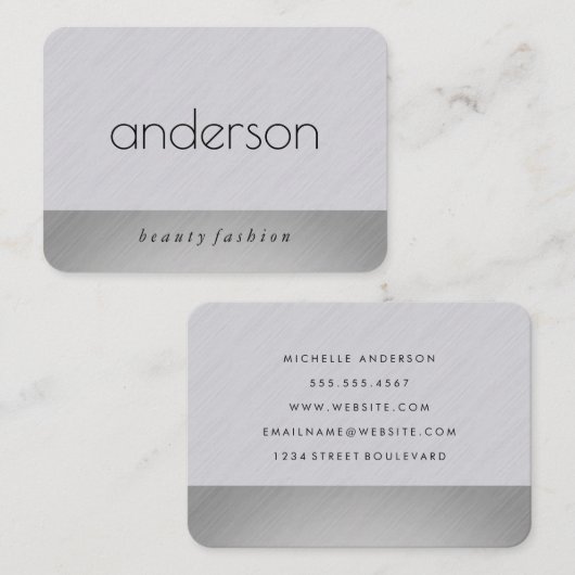 お洒落とモダン 名刺 (正面/裏面)