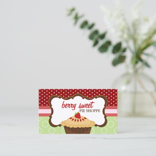 お洒落ないちごパイベーカリー 名刺 (スタンド正面)